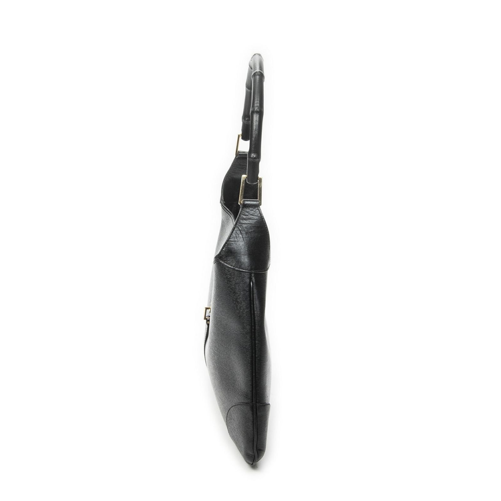 Gucci Bamboo Jackie Hobo Black Studded Calfskin — view 3