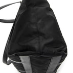 Prada Zip Shopping Tote Black Nylon Canvas — view 8