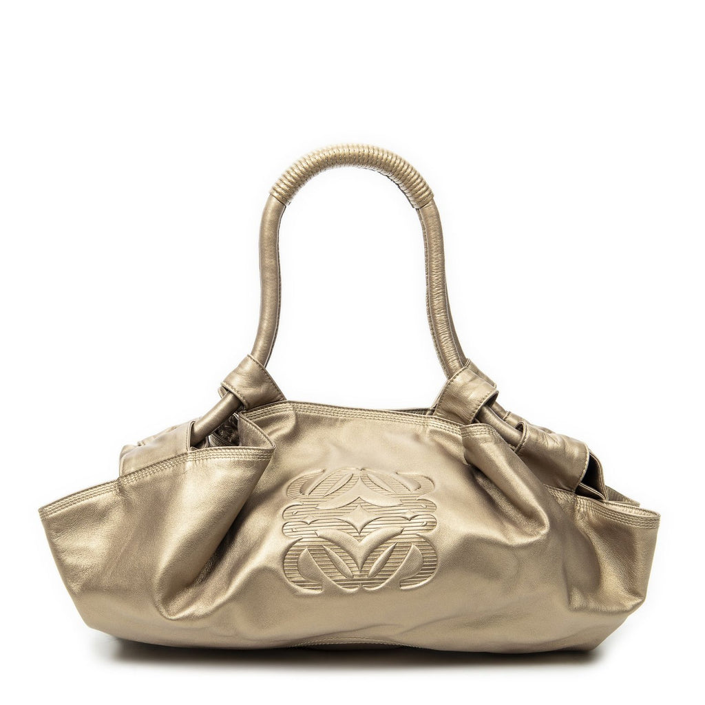 Loewe Large Airbrush Hobo Gold Calfskin Leather