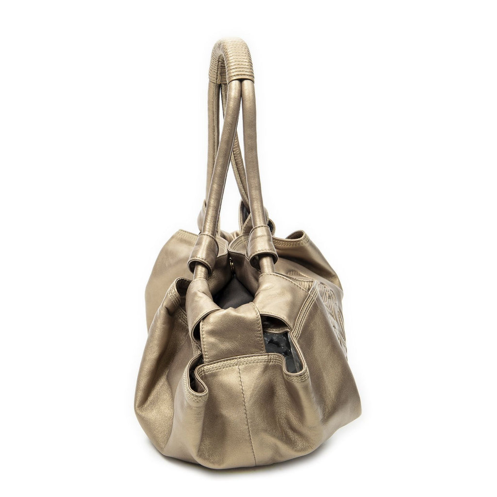 Loewe Large Airbrush Hobo Gold Calfskin Leather — view 4