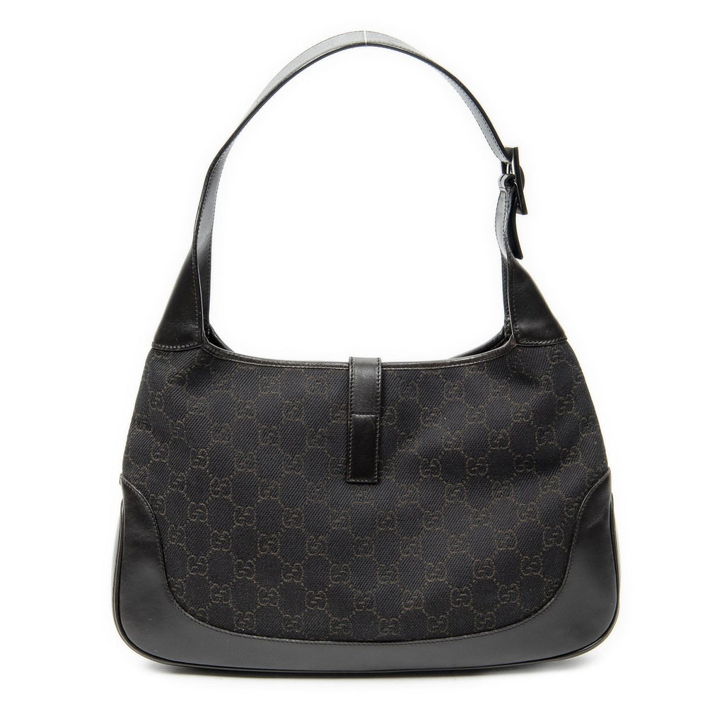 Gucci Jackie Hobo Brown GG Denim Canvas — view 5