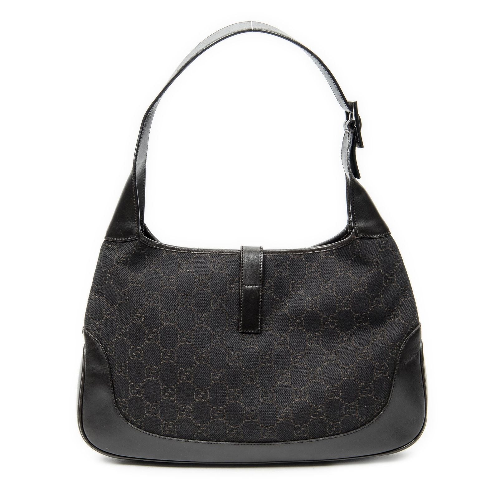 Gucci Jackie Hobo Brown GG Denim Canvas — view 5