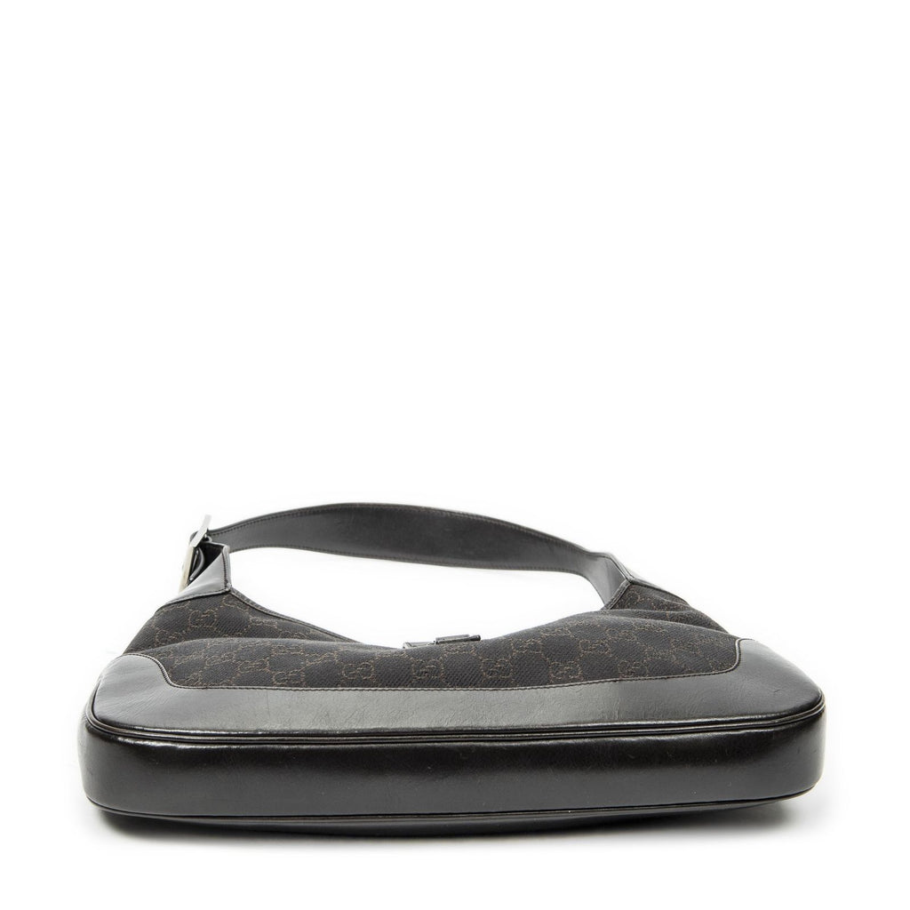 Gucci Jackie Hobo Brown GG Denim Canvas — view 6