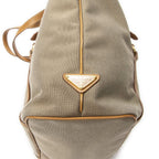 Prada Jacquard Shopping Tote Beige Tanjaca Canvas — view 7
