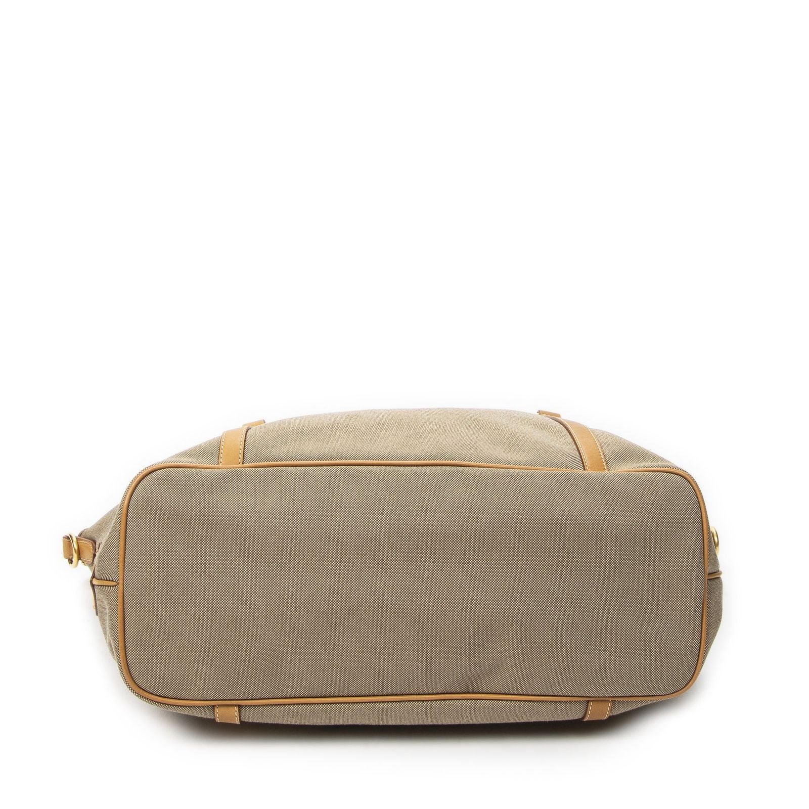 Prada Jacquard Shopping Tote Beige Tanjaca Canvas — view 6