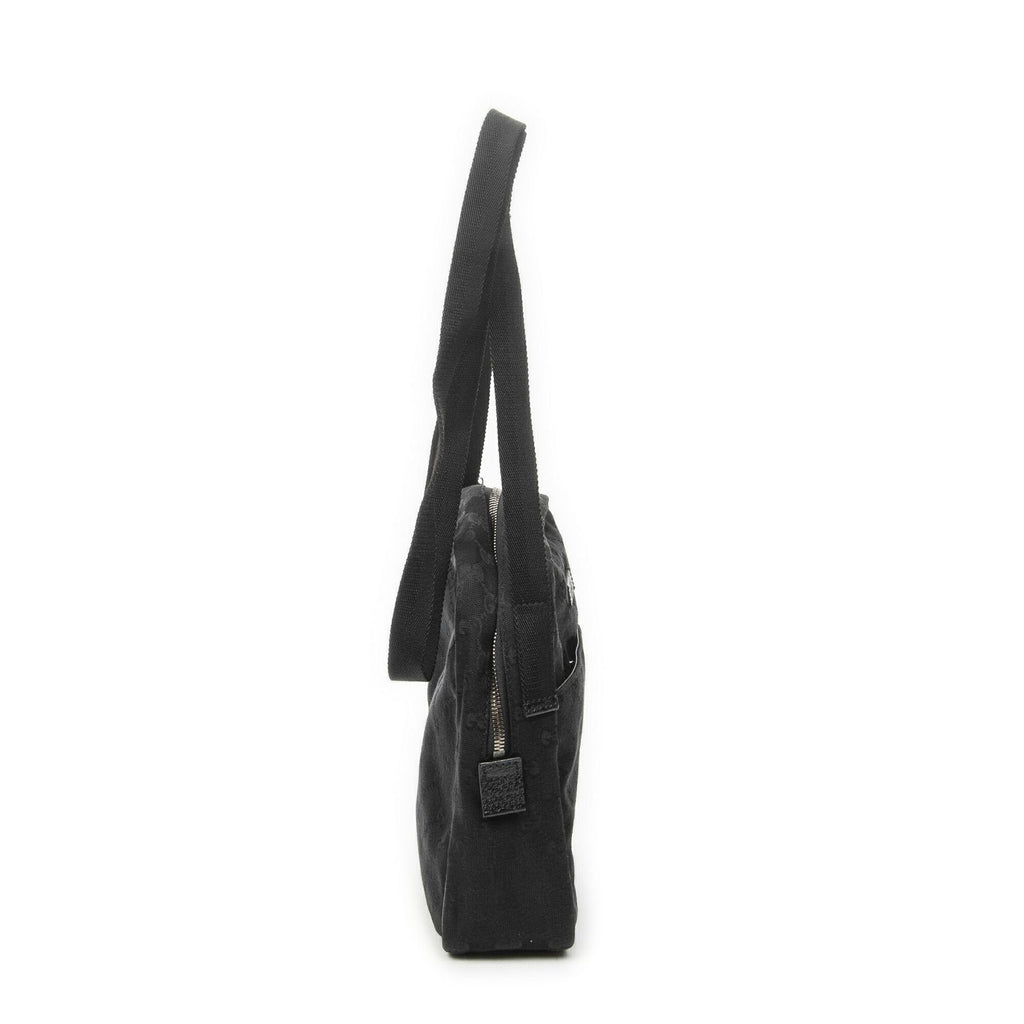 Gucci Mini Zip Crossbody Black GG Canvas — view 4