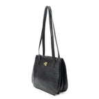 Celine Vintage Double Side Tote Black Gray Calfskin Leather — view 2