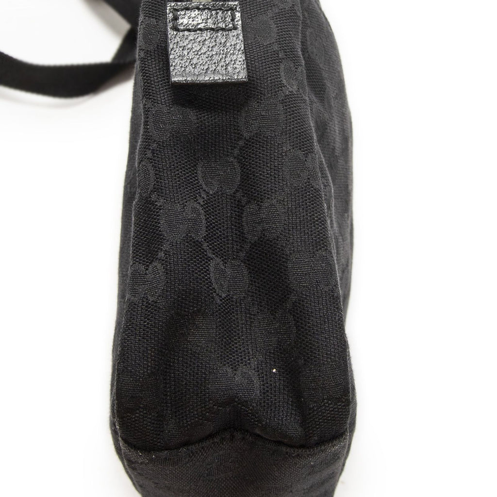 Gucci Mini Zip Crossbody Black GG Canvas — view 7