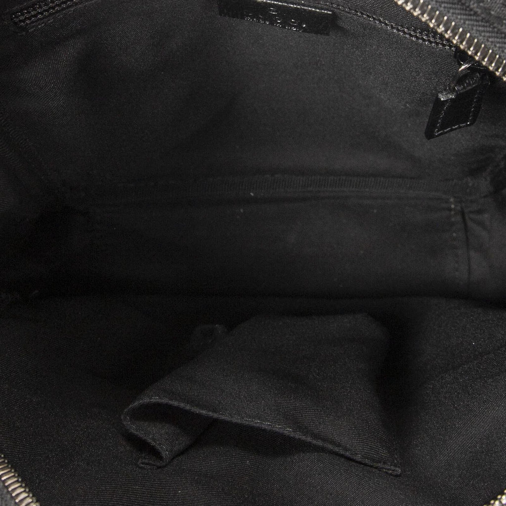 Gucci Mini Zip Crossbody Black GG Canvas — view 9