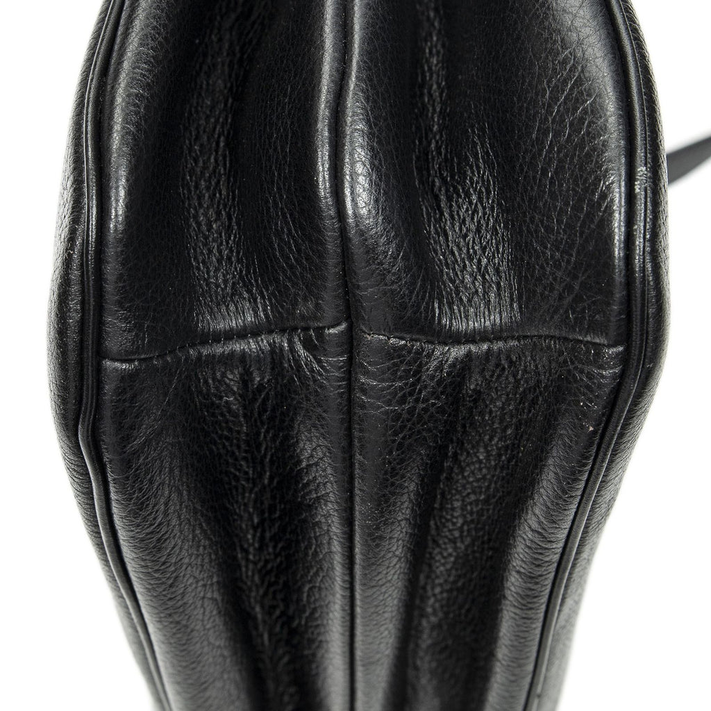 Celine Vintage Double Side Tote Black Gray Calfskin Leather — view 8