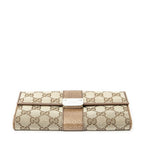 Gucci Continental Wallet Beige Brown GG Canvas — view 3