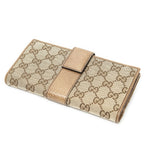Gucci Continental Wallet Beige Brown GG Canvas — view 2