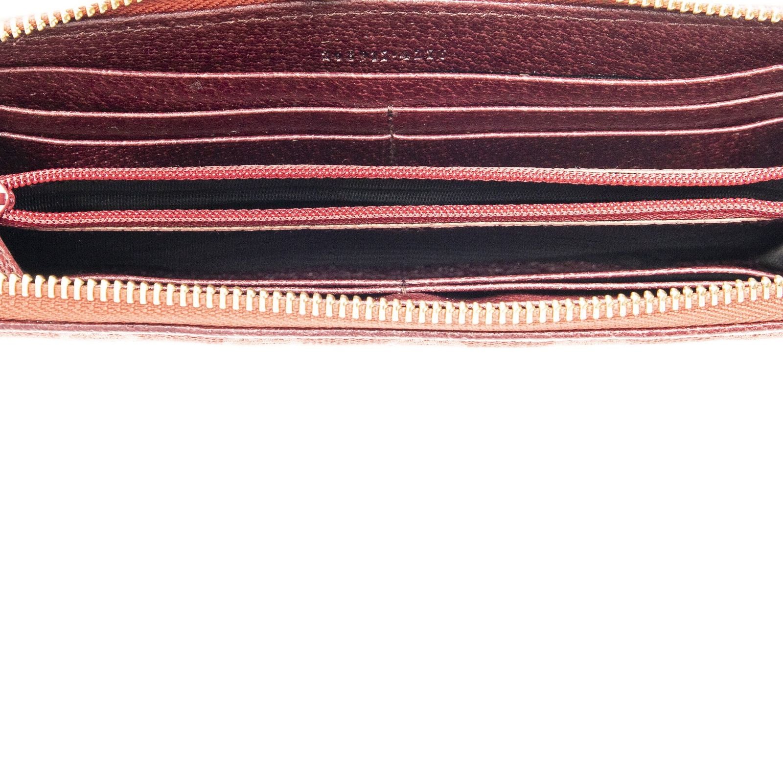 Gucci L-shaped Zip Around Wallet Red GG Canvas — view 4