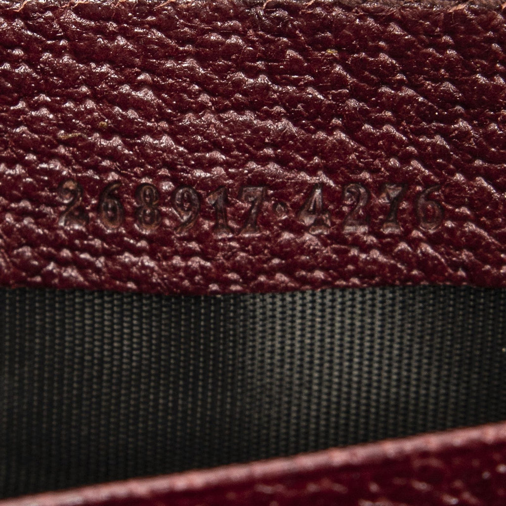 Gucci L-shaped Zip Around Wallet Red GG Canvas — view 5