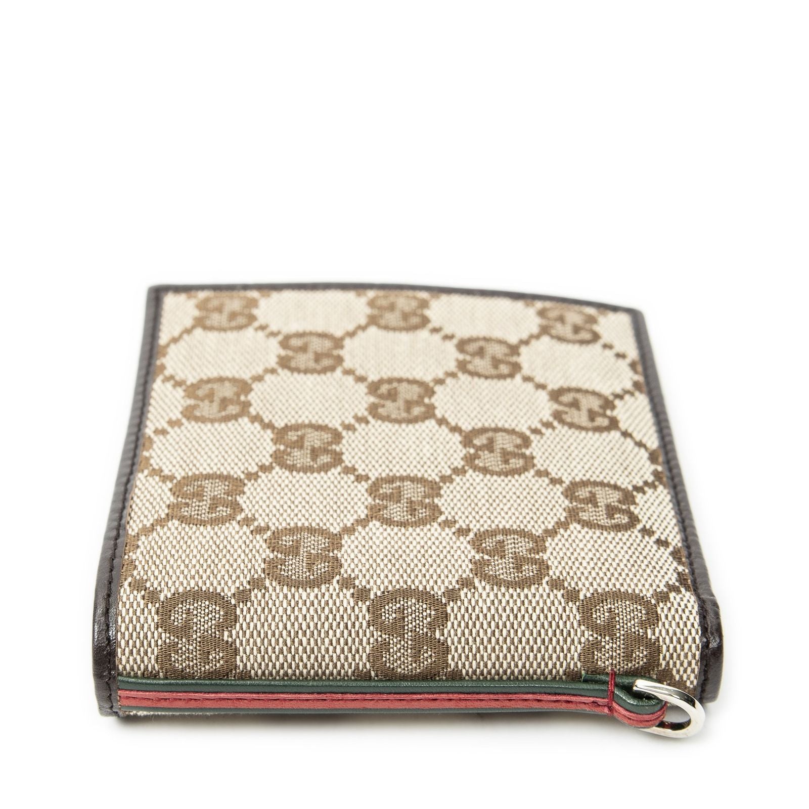 Gucci Web Bifold Wallet Beige Brown GG Canvas — view 3
