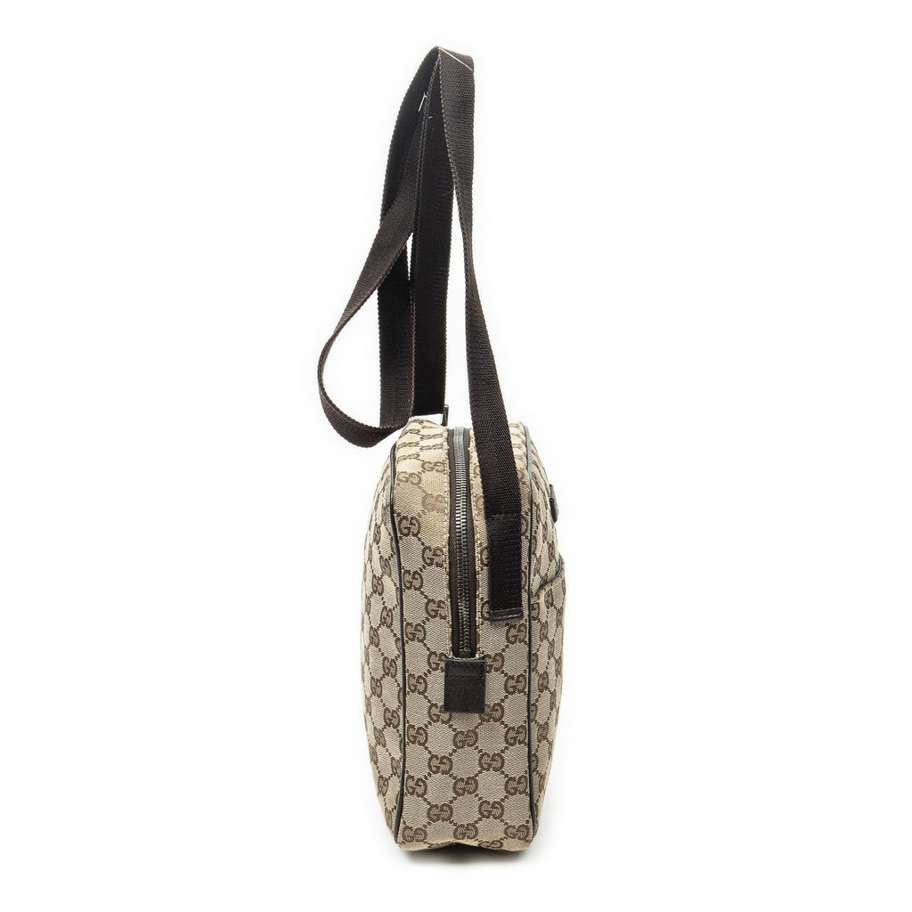 Gucci Mini Zip Crossbody Beige Brown GG Canvas — view 4