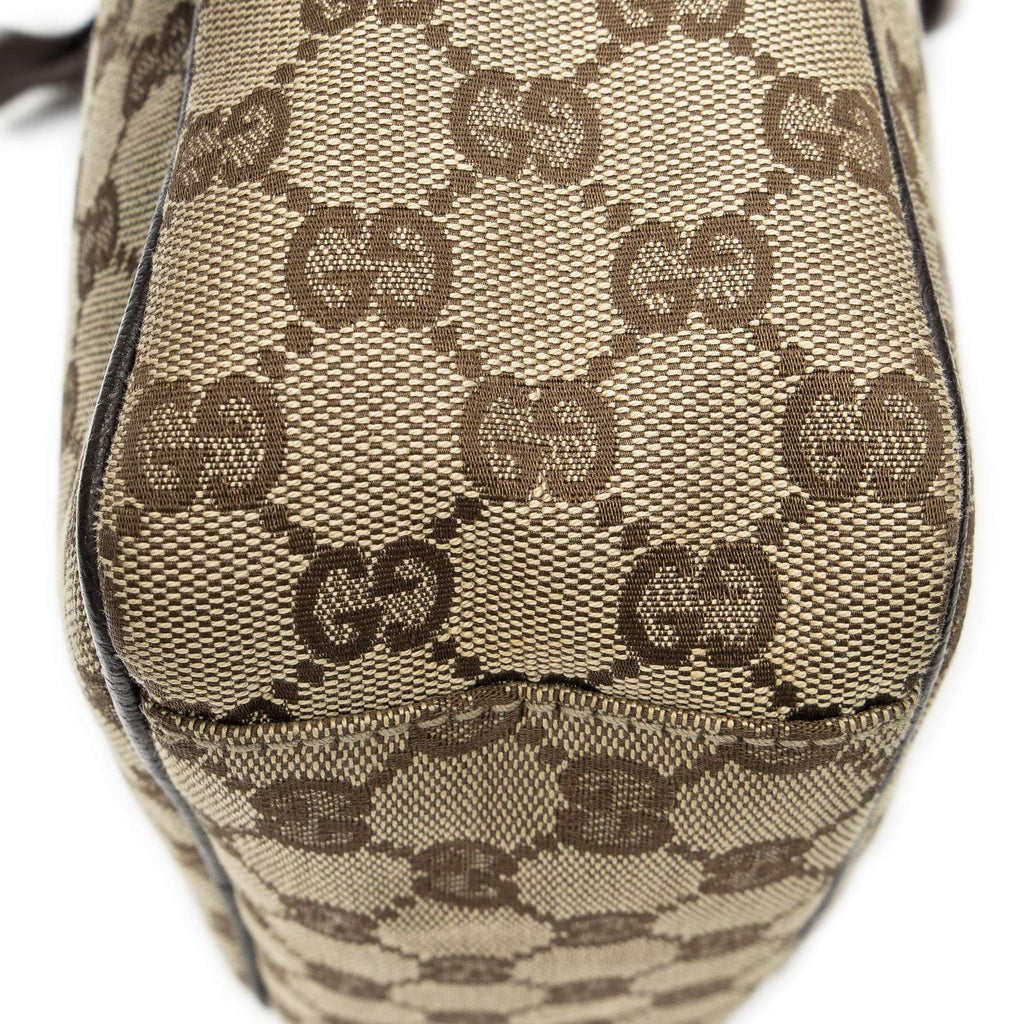 Gucci Mini Zip Crossbody Beige Brown GG Canvas — view 7