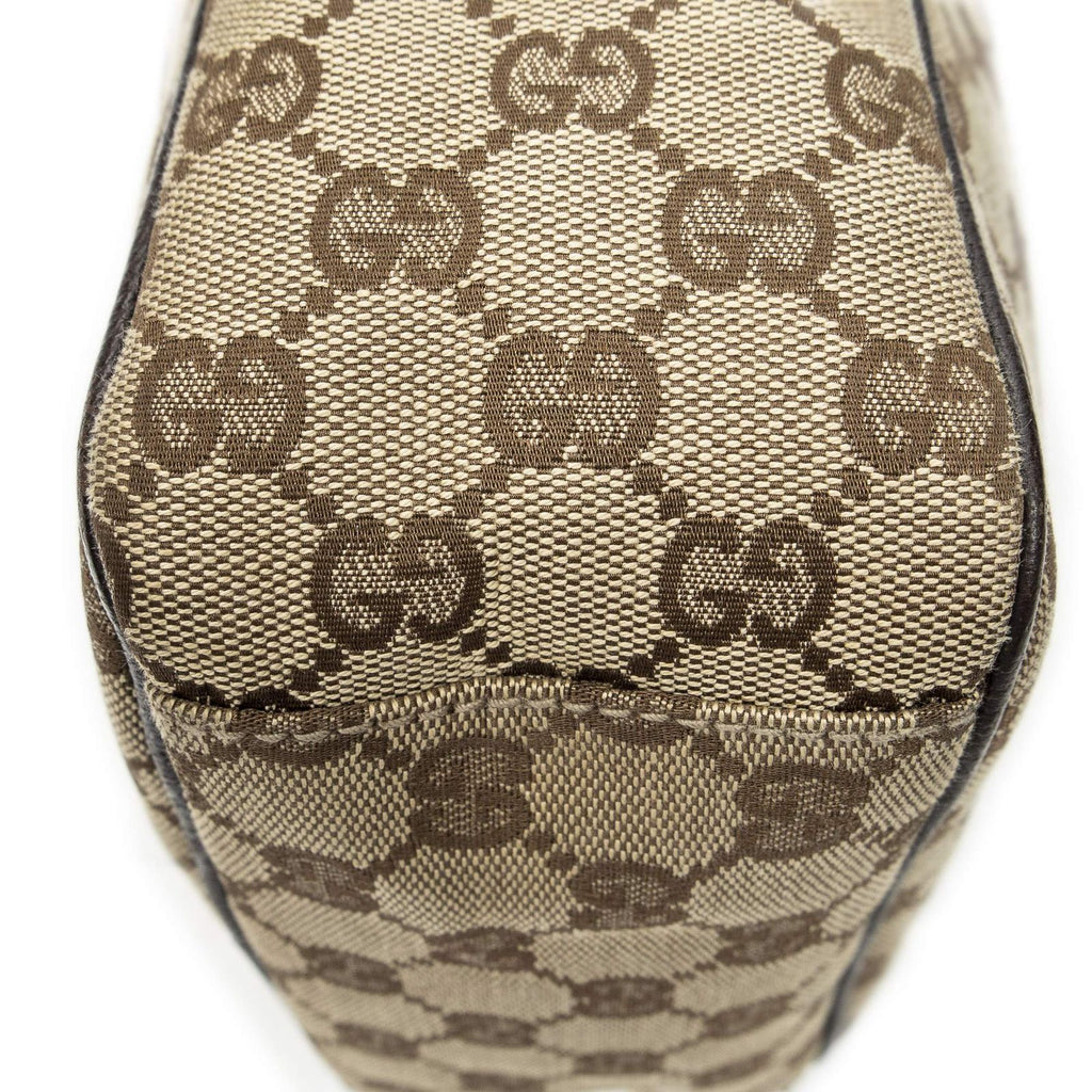 Gucci Mini Zip Crossbody Beige Brown GG Canvas — view 8