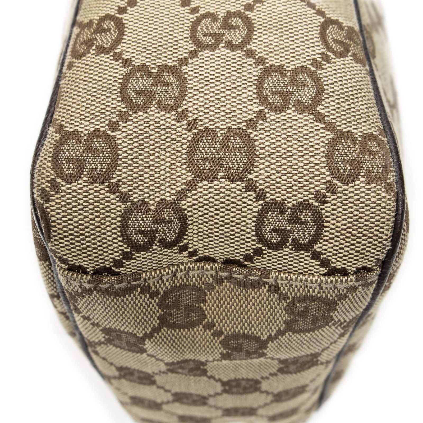 Gucci Mini Zip Crossbody Beige Brown GG Canvas — view 8