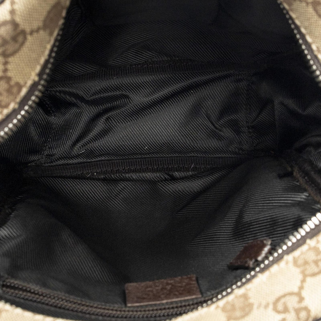 Gucci Mini Zip Crossbody Beige Brown GG Canvas — view 9