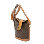 Celine Vintage Bucket Crossbody Brown Macadam Canvas — view 2