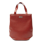 Celine Vintage Small Open Tote Red Gray Leather