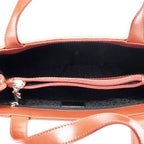 Celine Vintage Small Open Tote Red Gray Leather — view 9