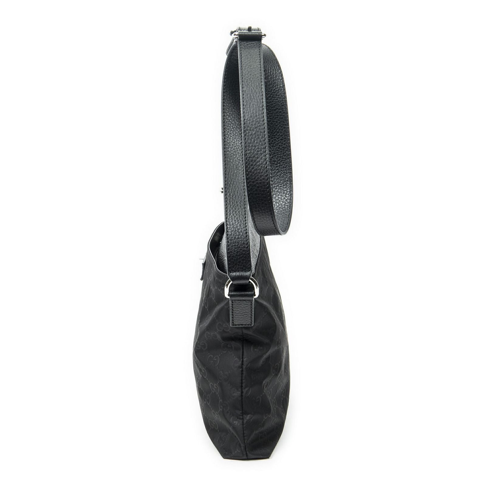 Gucci Square Zip Crossbody Black Guccissima Nylon — view 3