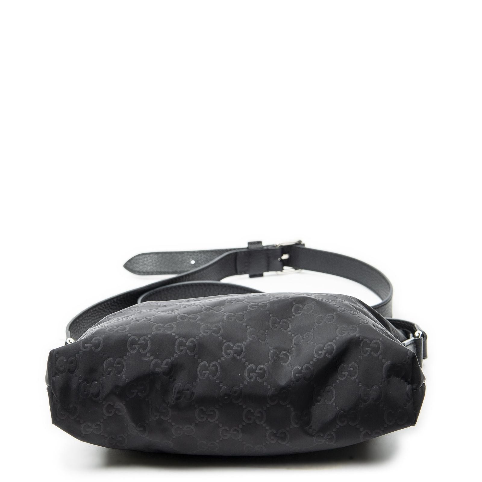 Gucci Square Zip Crossbody Black Guccissima Nylon — view 6