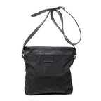 Gucci Square Zip Crossbody Black Guccissima Nylon