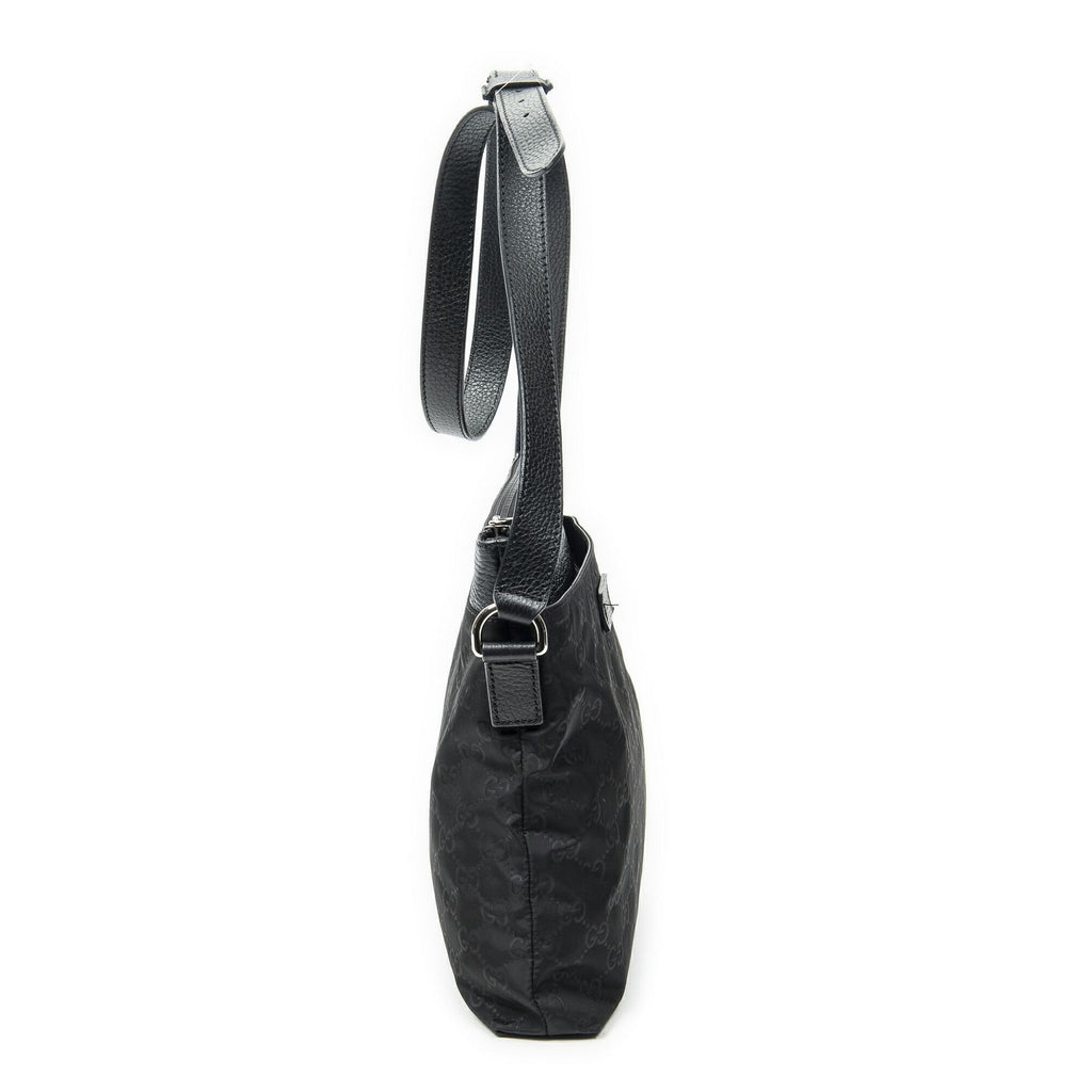Gucci Square Zip Crossbody Black Guccissima Nylon — view 4