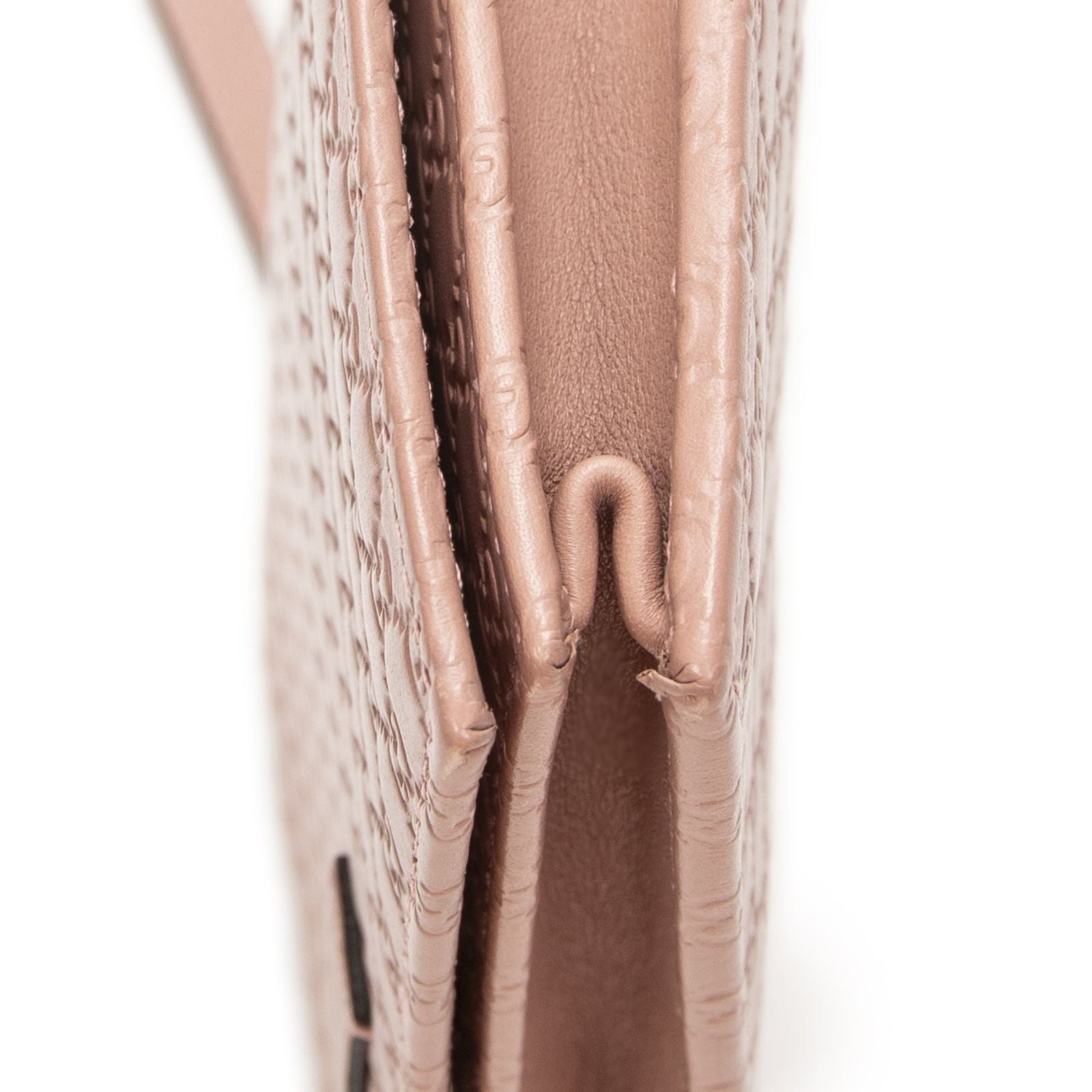 Gucci Web Crossbody Pink Micro Guccissima Leather — view 8