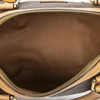 Celine Mini Boston Brown Beige Macadam Canvas Messenger — view 9