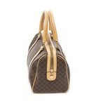 Celine Mini Boston Brown Beige Macadam Canvas Messenger — view 4