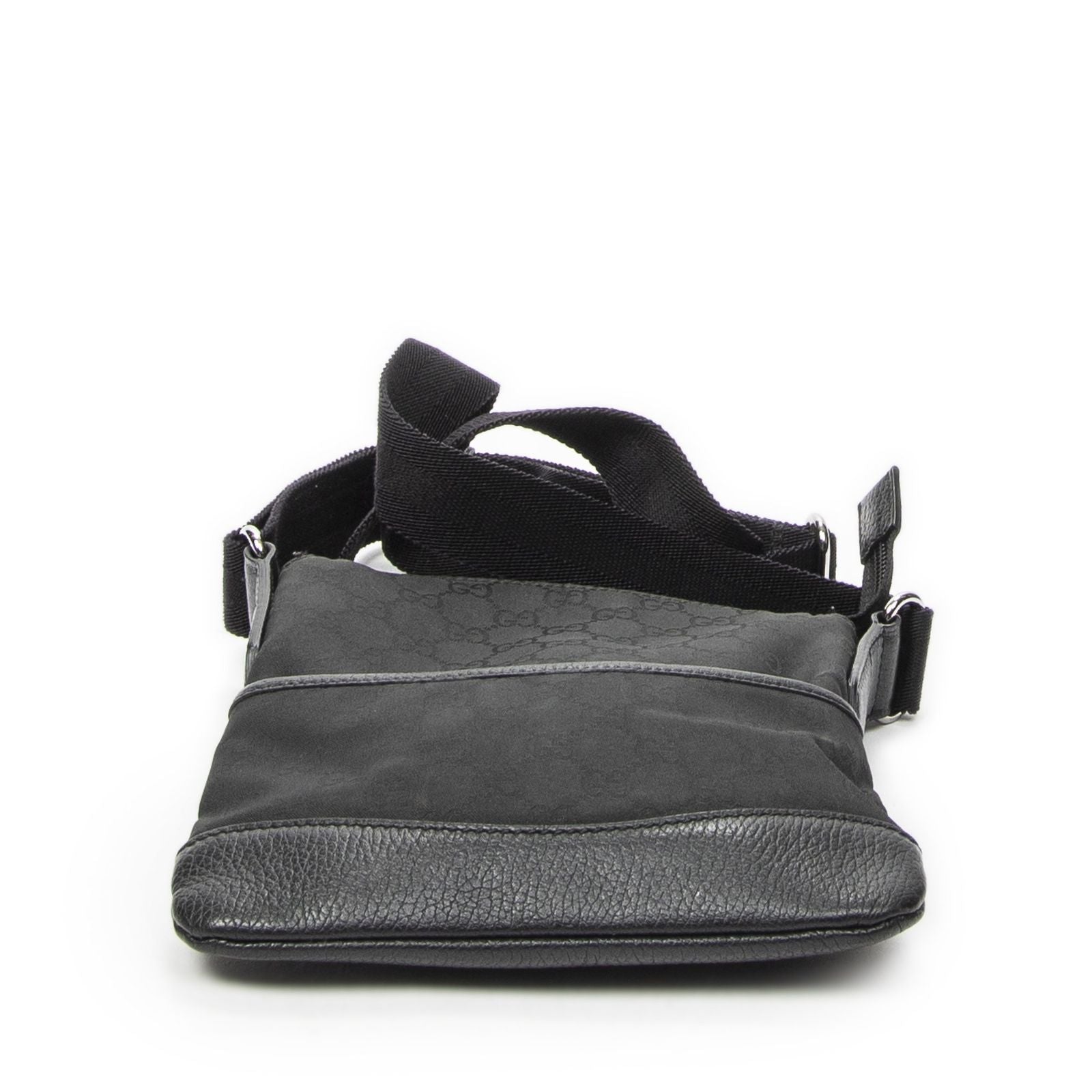 Gucci Zip Messenger Black GG Nylon Canvas — view 6