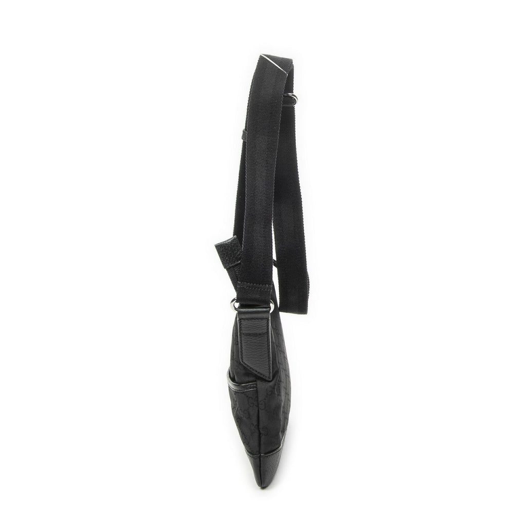 Gucci Zip Messenger Black GG Nylon Canvas — view 3
