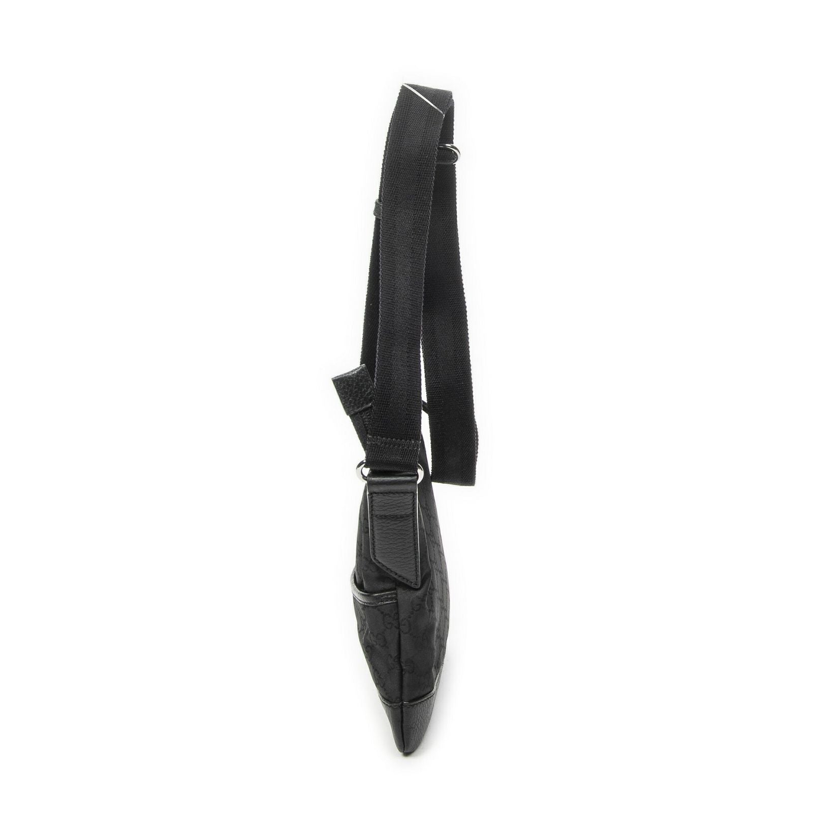 Gucci Zip Messenger Black GG Nylon Canvas — view 3