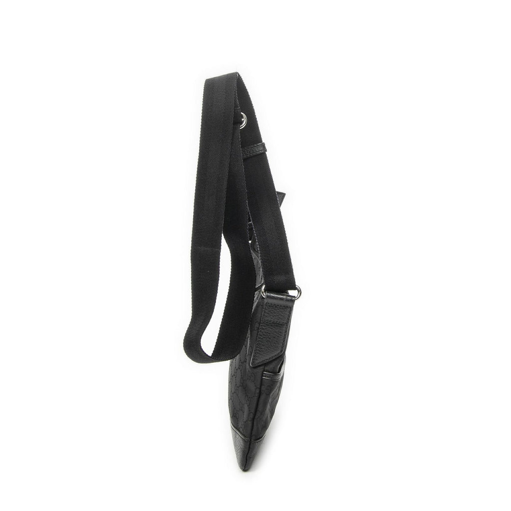 Gucci Zip Messenger Black GG Nylon Canvas — view 4