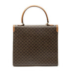 Celine Vintage Top Handle Flap Brown Macadam Canvas — view 5