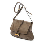 Gucci Jungle Grande Messsenger Brown Gray Calfskin Leather Messenger — view 2