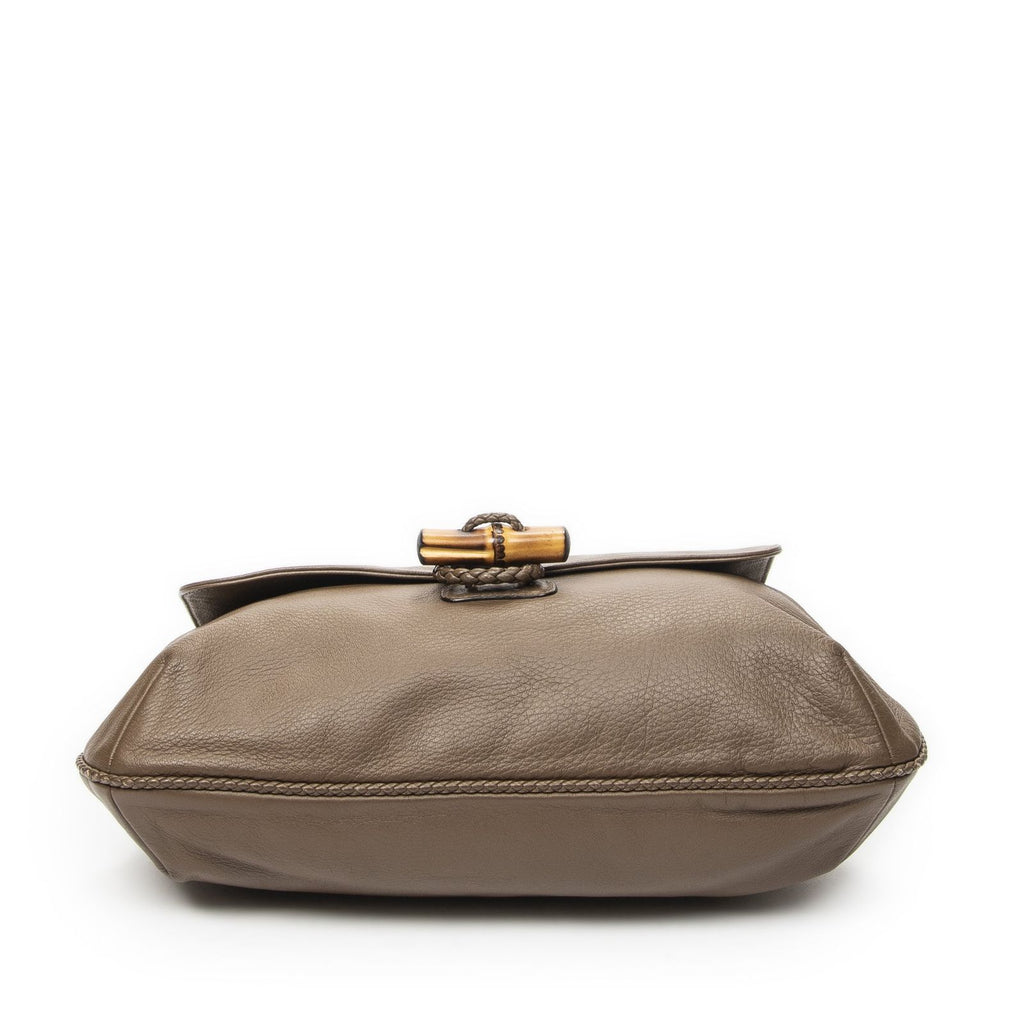 Gucci Jungle Grande Messsenger Brown Gray Calfskin Leather Messenger — view 6