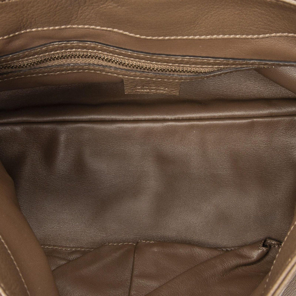 Gucci Jungle Grande Messsenger Brown Gray Calfskin Leather Messenger — view 9