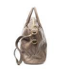 Prada Slip Pocket Soft Boston Light Brown Vitello Luxe Messenger — view 4