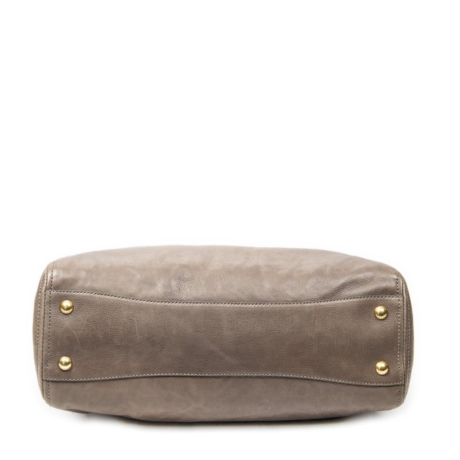Prada Slip Pocket Soft Boston Light Brown Vitello Luxe Messenger — view 6