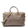 Prada Slip Pocket Soft Boston Light Brown Vitello Luxe Messenger