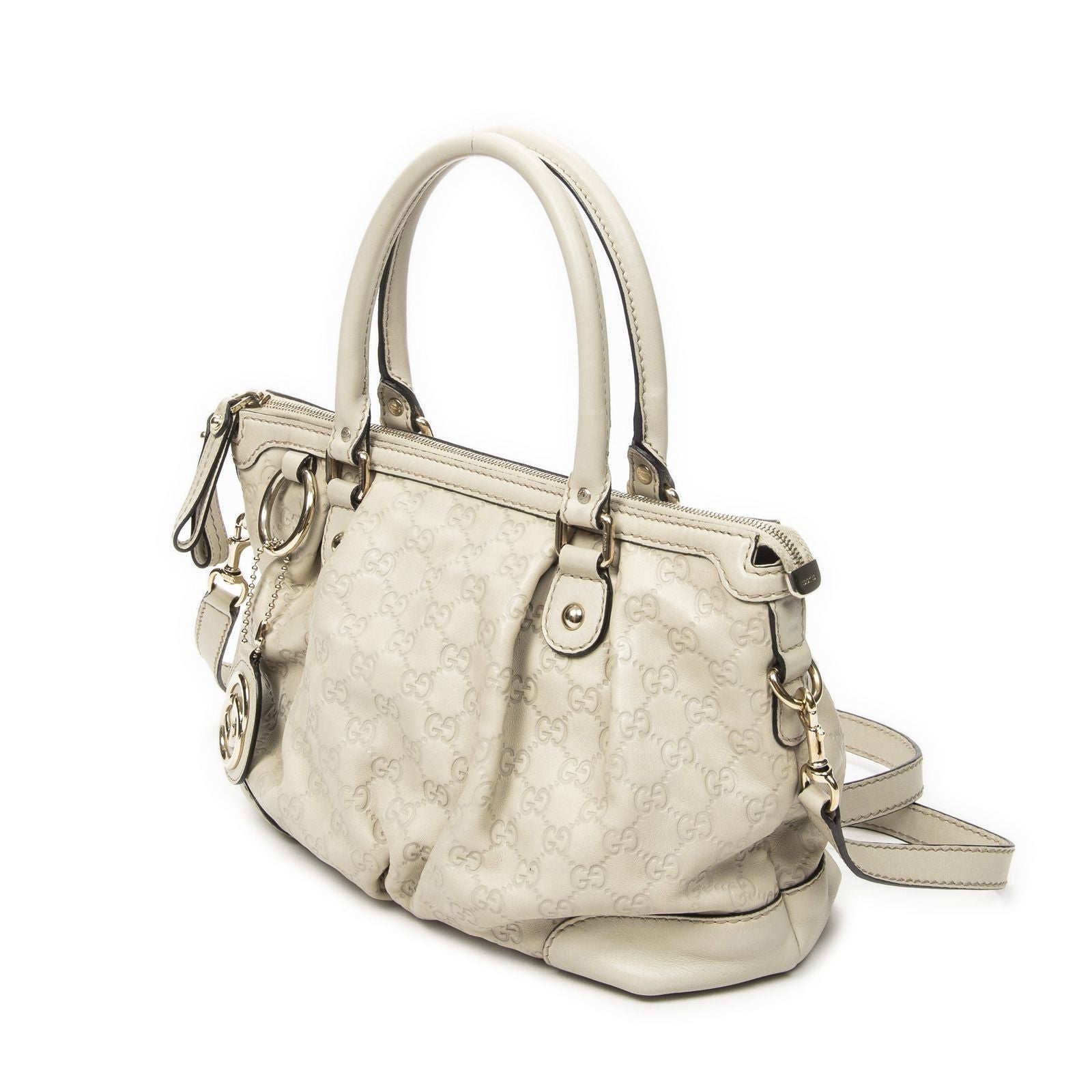 Gucci Sukey Top Handle Ivory Guccissima — view 2