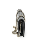 Gucci Signature Bow Chain Wallet Black Guccissima — view 4