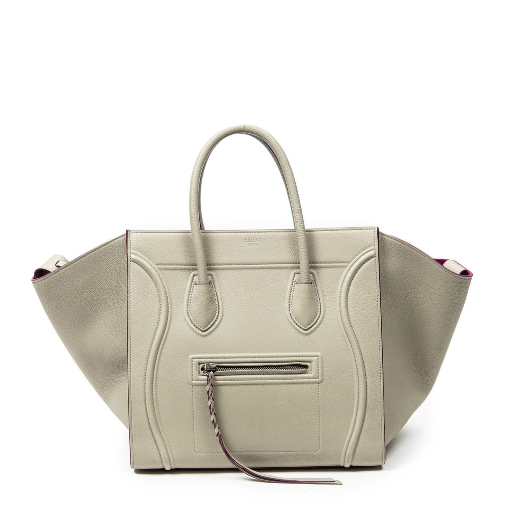 Celine Medium Phantom Beige Calfskin Leather Shoulder