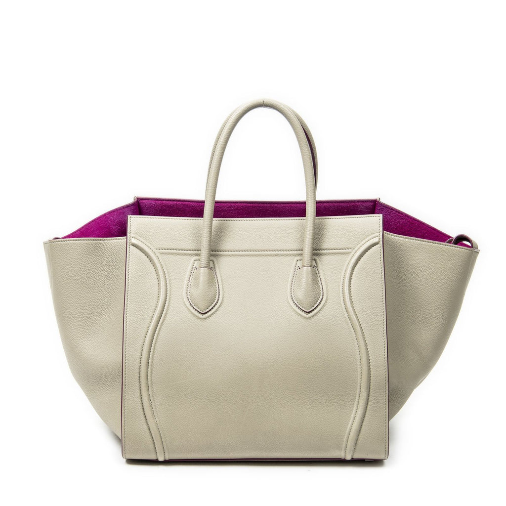 Celine Medium Phantom Beige Calfskin Leather Shoulder — view 5