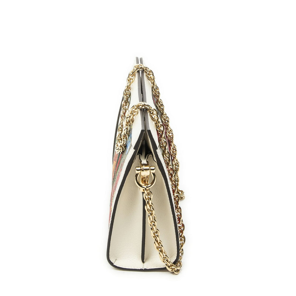 Gucci Small GG Ophidia Beige Ivory Floral Print Supreme Canvas Messenger — view 3
